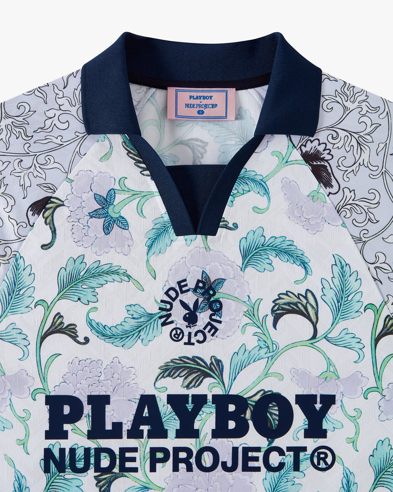 PLAYBOY FOOTBALL TEE FLOWERS