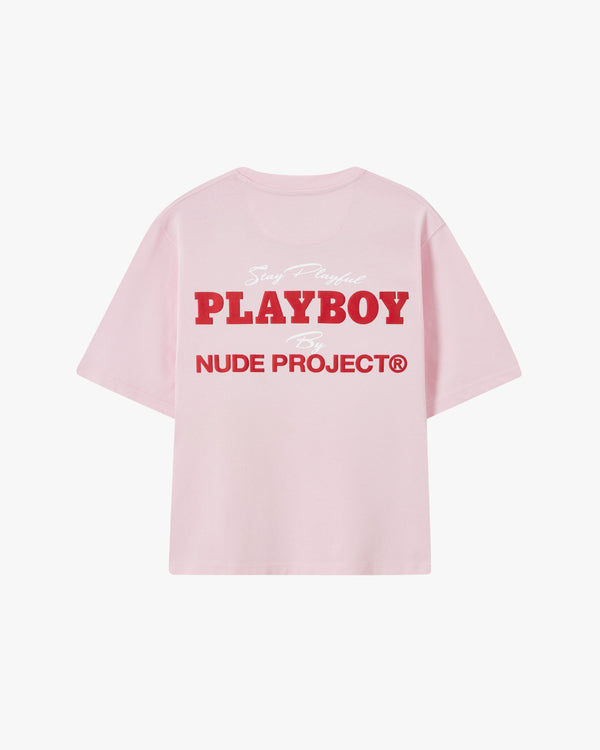 PLAYFUL CROPPED TEE PINK