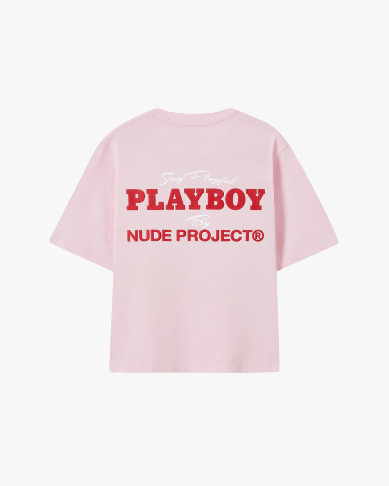 PLAYFUL CROPPED TEE PINK