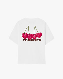 CHERRY TEE WHITE