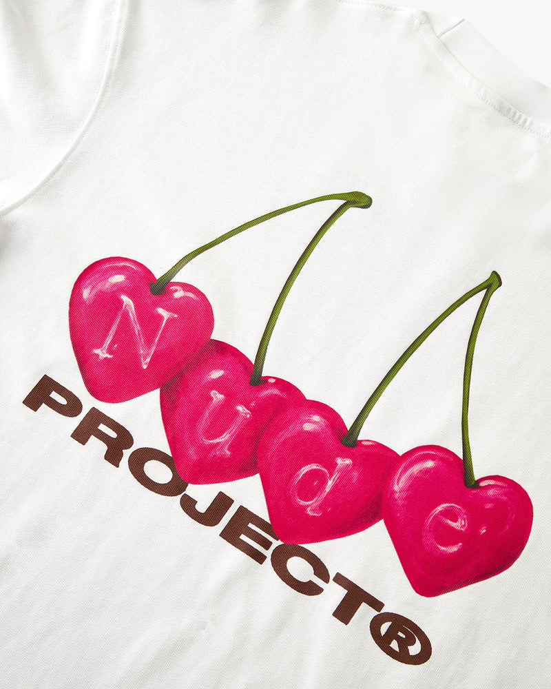 CHERRY TEE WHITE