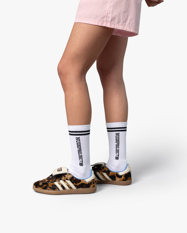 VARSITY SOCKS WHITE/BLACK