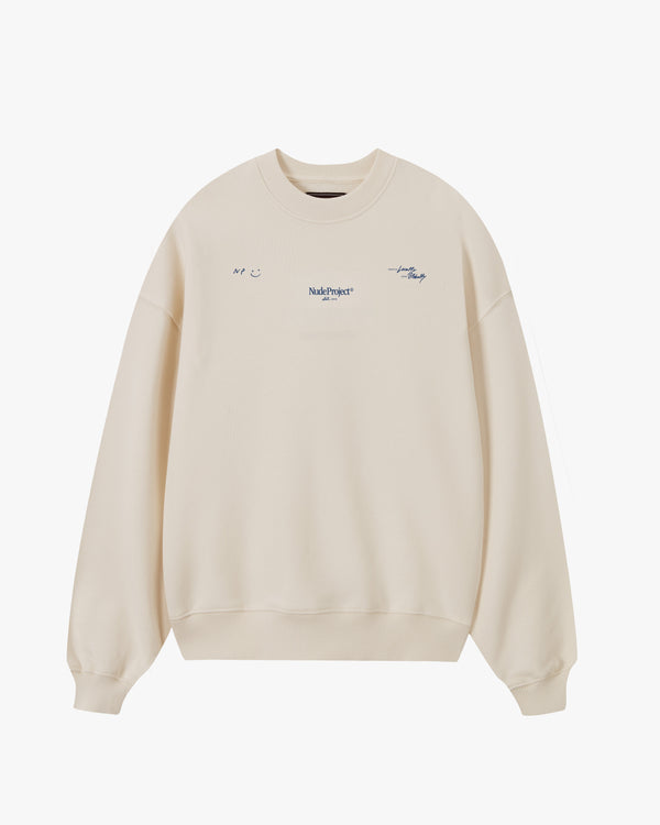 GLOBAL SOON CREWNECK MARSHMALLOW