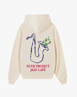 JAZZ CAFÉ HOODIE MARSHMALLOW