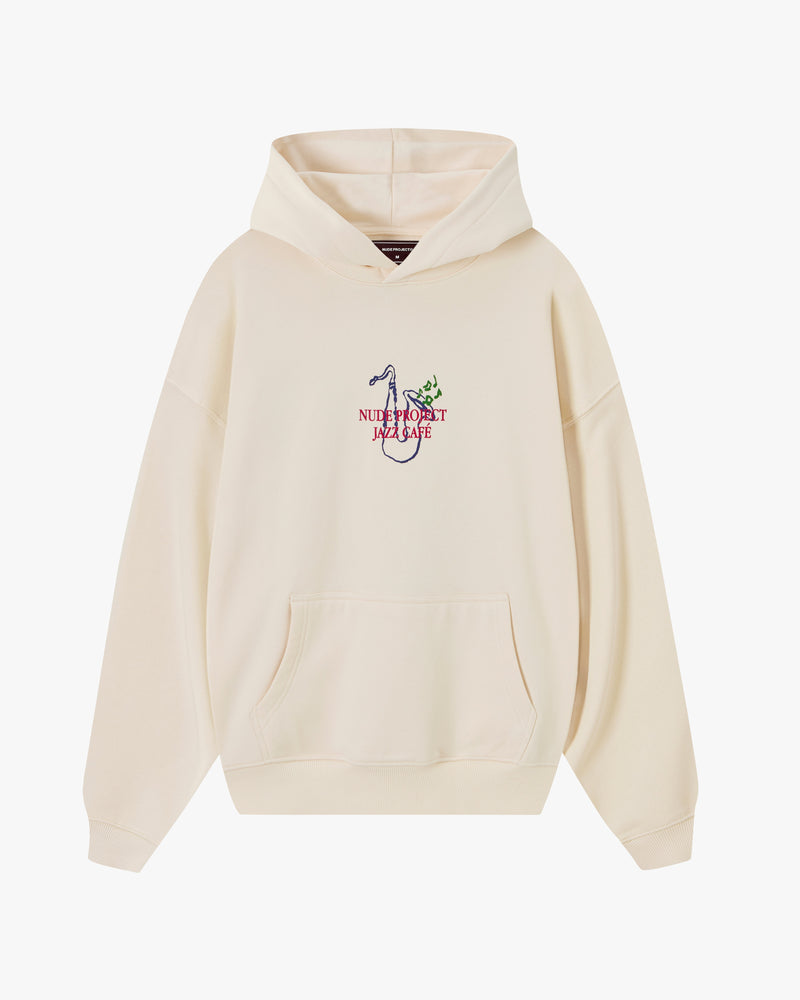 JAZZ CAFÉ HOODIE MARSHMALLOW