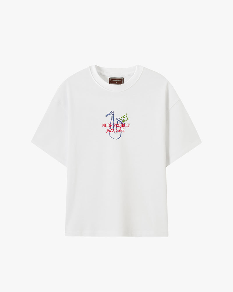 JAZZ CAFÉ TEE WHITE