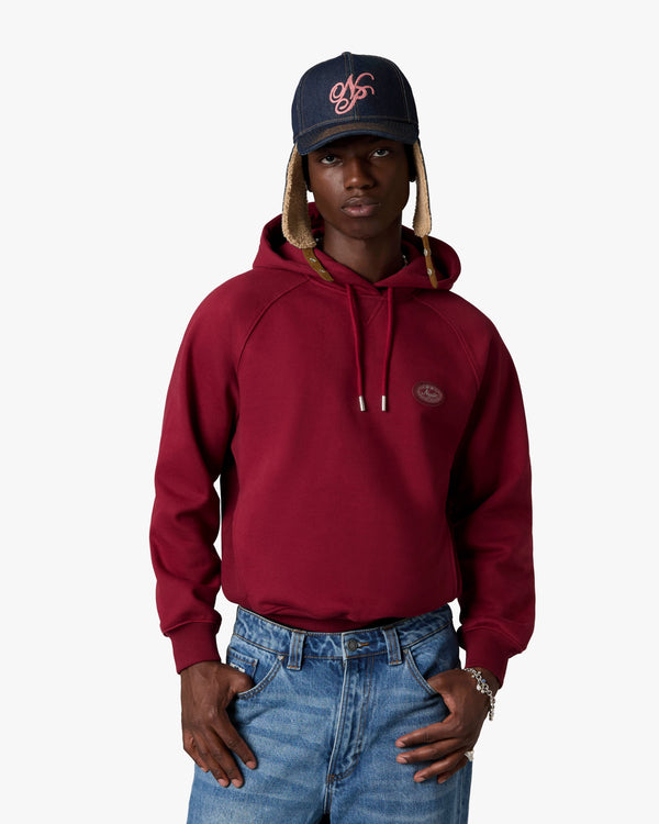 ESSENTIALS HOOD BURGUNDY