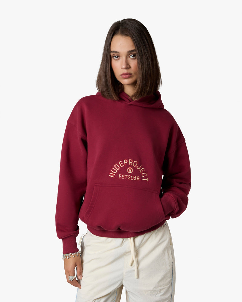 SWANS HOOD BURGUNDY