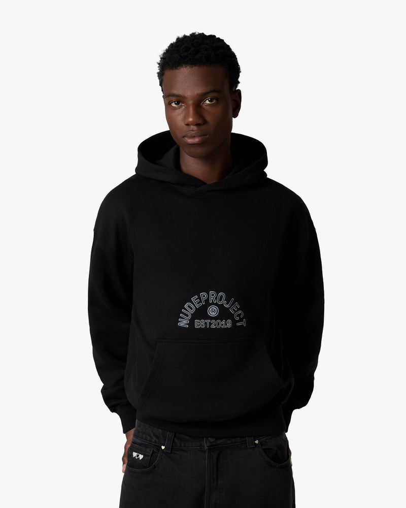 SWANS HOOD BLACK