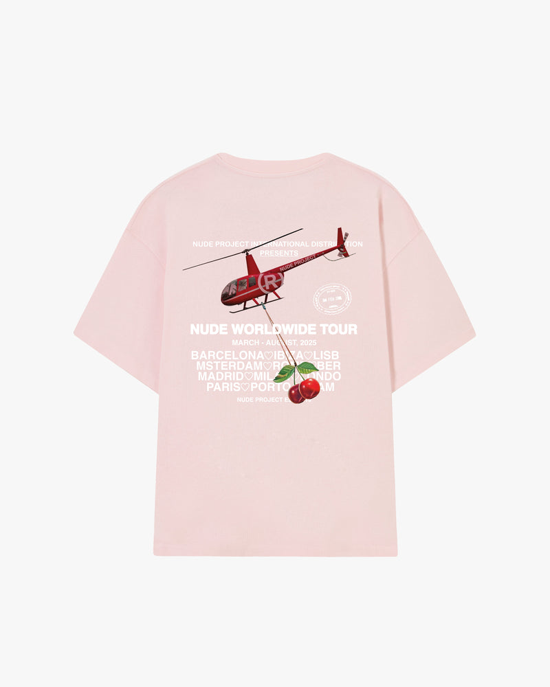 NUDE TOUR TEE PINK