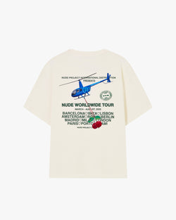 NUDE TOUR TEE MARSHMALLOW