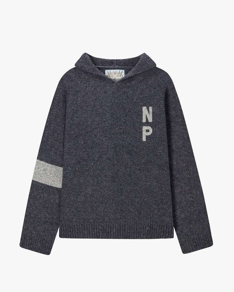 NUMBERS SWEATER HOODIE ASH