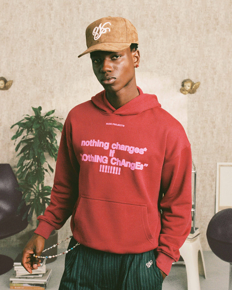 fActs?* HOODIE BURGUNDY