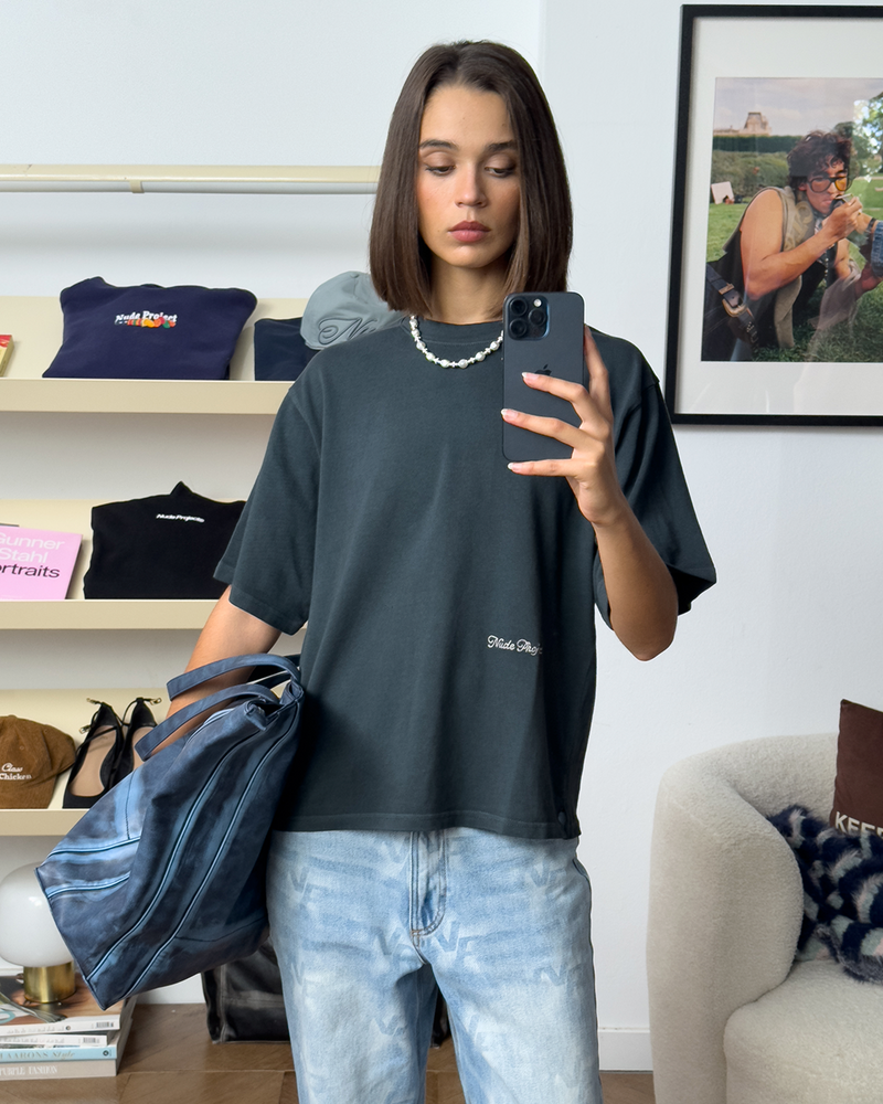 PERFECT BOXY TEE ASH