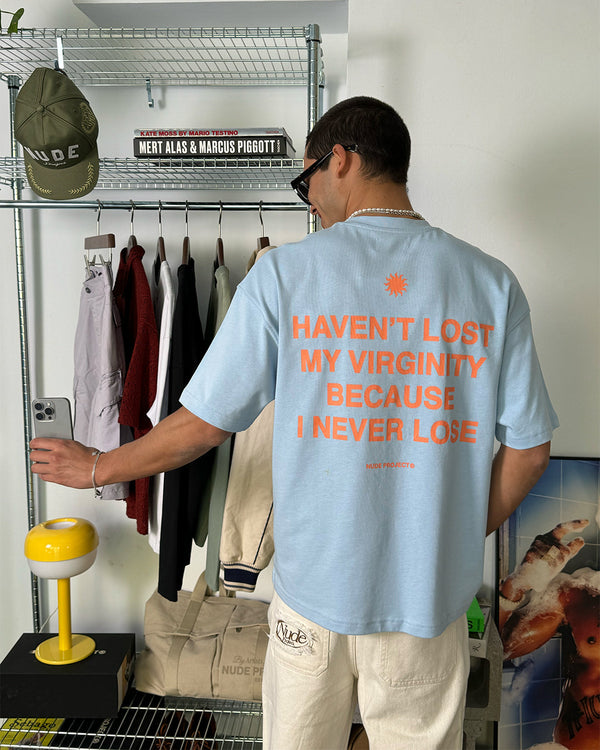 VIRGINITY TEE BABY BLUE