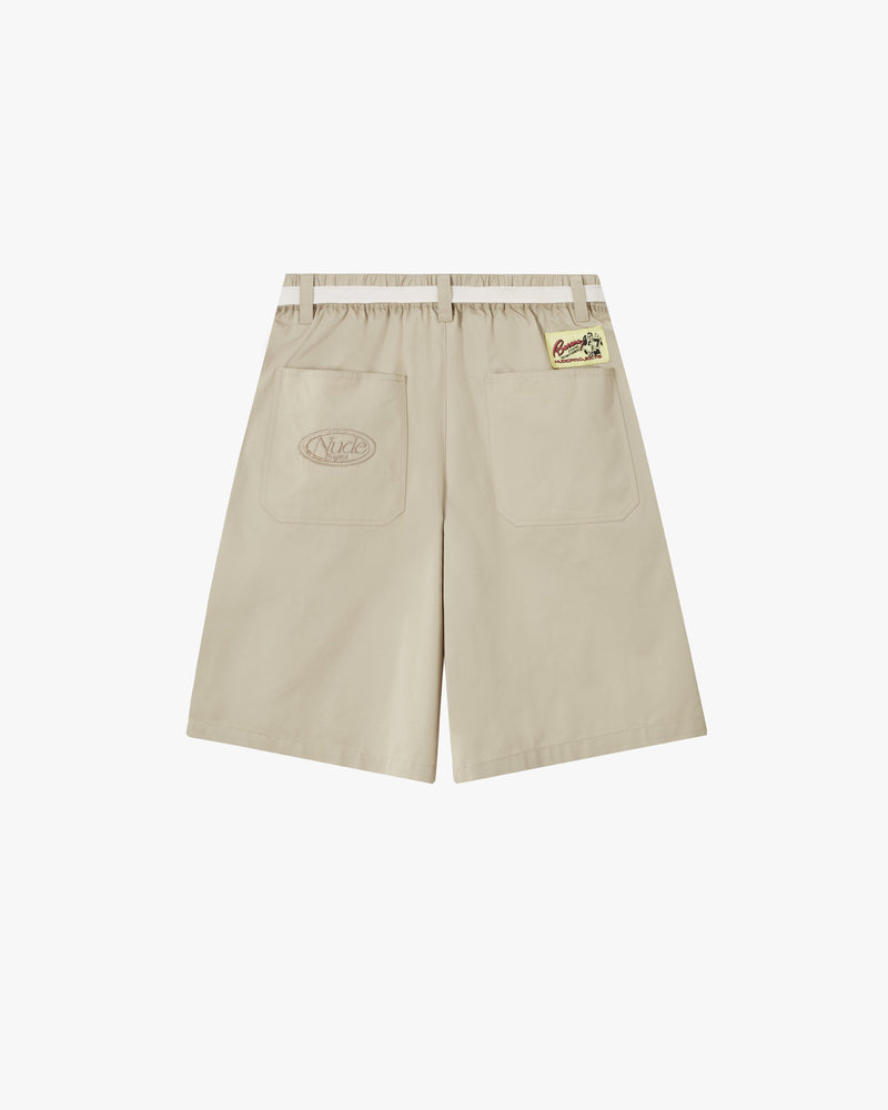 TAILORING SHORTS BEIGE